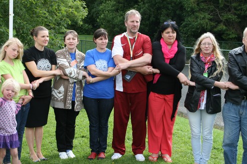 Inese Krūmiņa,  Latvijas 3x3 padomes priekšsēde, Inguna un Imants Mieži, nometnes vadītāji, Vita Ķikuste, Sandra Bondarevska